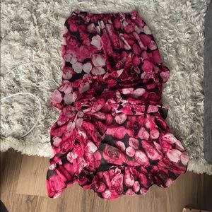 Never worn - high-low ruffle dress